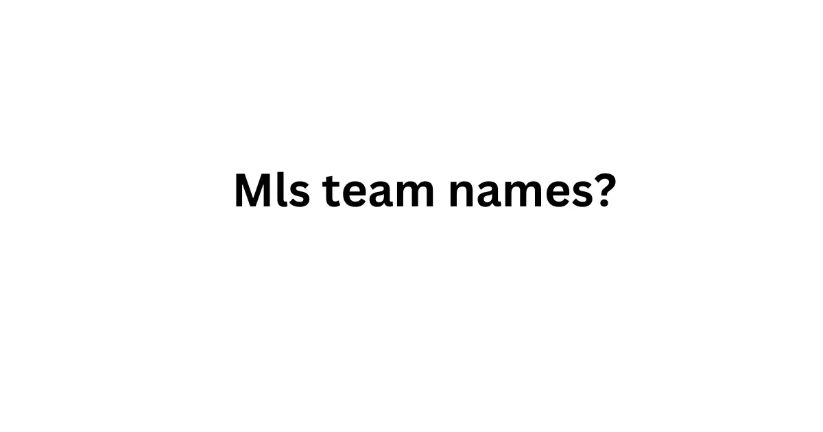 mls team names